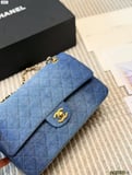 Chanel denim gradient denim cf chain bag