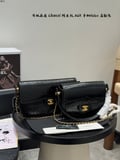 Chanel 26a Handle Bag Crocodile Handle Saddle Bag hobo Messenger Bag with box