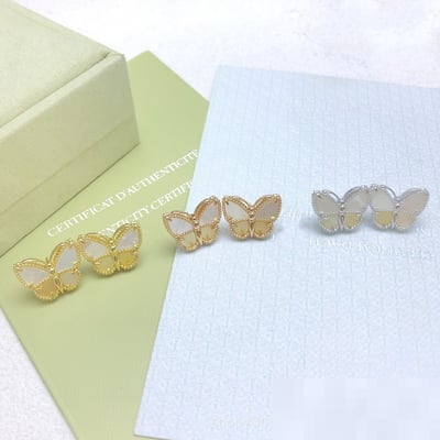 New Premium van cleef Gold Stud Earrings Fashion Minimalist Direct Versatile