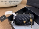 Chanel Rhombus Golden Ball Square Fatty with box
