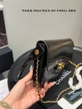 Chanel 26a Handle Bag Crocodile Handle Saddle Bag hobo Messenger Bag with box