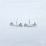 Minimalist Diamond-Set Stud Earrings New Fashion Versatile Earrings