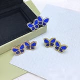 New Premium van cleef Blue Stud Earrings Fashion Minimalist Direct Versatile Earrings