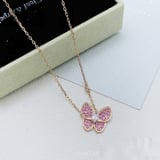 Diamond-Set Necklace Red Choker Necklace Fashion Multicolor Pendant