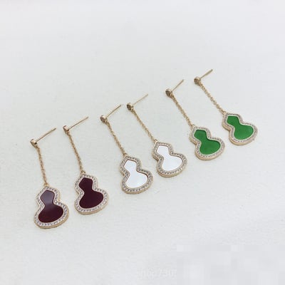 Premium Stud Earrings Green Red Hot Seller Jewelry Wholesale