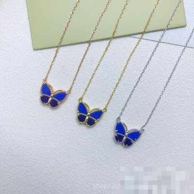 Necklace Ladies Blue Pendant Choker Necklace Versatile European Style
