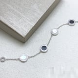 Premium Black & White Bracelet Rose Gold Fashion Versatile Cross-border Wholesale