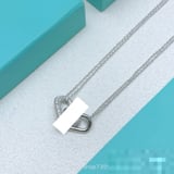 Tiffany Fashion Diamond-Set U Necklace Pendant European Style Choker Necklace