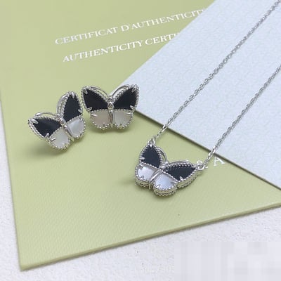 New Black & White Necklace Earrings Choker Necklace Pendant Fashion Choker Necklace Fashion