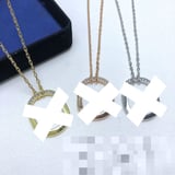 Premium TiffanyU Necklace Fashion Minimalist Diamond-Set Pendant Factory high quality jewelryVAN CLEEF