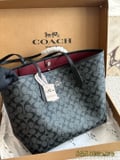 Coach buckle single sided city tote bag with box