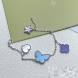 Bracelet Blue Fashion Floral Versatile Minimalist Bracelet