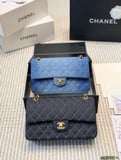 Chanel denim gradient denim cf chain bag