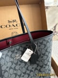 Coach buckle single sided city tote bag with box
