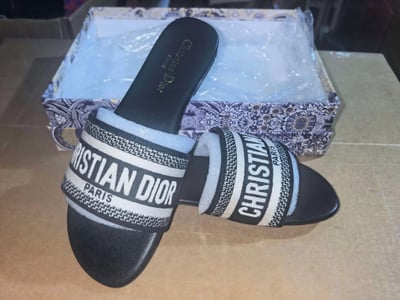 Dior Flat Flip Flops in stock
