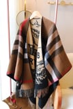 burberry newest knight warhorse double jacquard shawl cloak