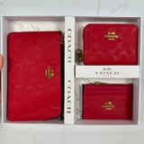 Item: 9902 # coach bag set Size: Large: 19.5 * 12 * 2cm Medium: 11 * 9 * 2cm Small: 11 * 8 * 1cm