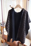 FENDl reversible wool and cashmere blend knit coat cloak Size Unicode