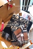 burberry newest knight warhorse double jacquard shawl cloak