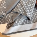 Louis Vuitton reversible wool and cashmere blend knit coat cloak Size Unicode