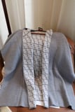 FENDl reversible wool and cashmere blend knit coat cloak Size Unicode