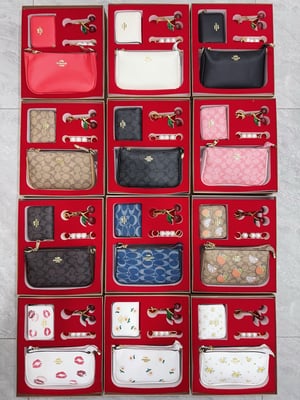Item: 6675 # coach bag set Size: Large: 21 * 13 * 6cm Small: 11 * 8.5 * 2cm