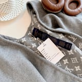 Louis Vuitton reversible wool and cashmere blend knit coat cloak Size Unicode