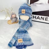 UGG (scarf + wool hat two-piece set) autumn and winter thickened ear cap warm