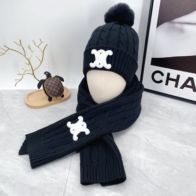 Celine hat➕ scarf