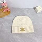 Celine [scarf➕ hat with fur ball➕ gloves] three-piece set 50% wool,➕ 50% acrylic