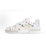 Foreign Trade LVtrainerLV Platform Floral Sneakers