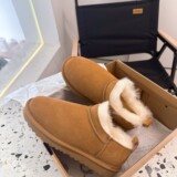 2026 winter slip on bag toe cotton shoes mule shoes classic mini fur snow boots cross-border foreign trade UGG