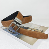 Coach explosive alloy buckle belt men casual all-match young and middle-aged trouser belt manufacturers wholesale wear-resistant color-resistant belt