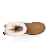 2026 classic burst snow boots women sheepskin fur double ribbon bow winter thickened warm mid calf boots UGG