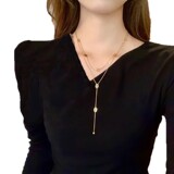 DIOR Gold European Style DIOR Necklace Fashion Cross-border Hot Seller