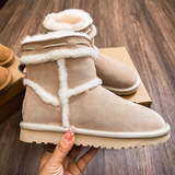 Fur all-in-one thick-soled snow boots women winter 2026 new instagram fleece thick bread northeast big cotton shoes UGG