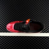 AirForce1Low Seamless Red Black Patent Leather All Palm Air Cushion Men's Air Force One Low Top Sneakers