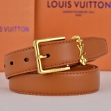 Louis Vuitton Dress Trendy Pants Belt Women's Belt YSL Genuine Leather Casual All Match Premium Belt Pin Buckle