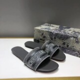 Dior 2026 summer new diamond flat sandals fashion outer wear popular beach sandals women