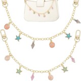 Handbag Chain Starfish Shell Pearl Decorative Bag Pendant Alloy Material Bag Chain Shoe Chain Decorative Chain