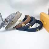 Louis Vuitton Green High Version Chanel Wind Hair Card Headband Women's 2025 New Letter Headband High Cranial Top Pressure Premium