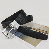 Coach explosive alloy buckle belt men casual all-match young and middle-aged trouser belt manufacturers wholesale wear-resistant color-resistant belt