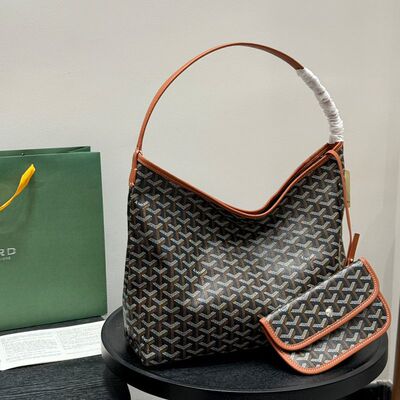 goyard dog tooth hobo armpit bag large capacity zipper mother tote daily commute shoulder handbag