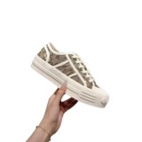 GUCCI Foreign Trade New Sport Canvas Shoes Platform Boost Skate Shoes Preppy g White