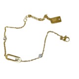 Louis Vuitton Stainless Steel Old Floral Four Leaf Clover Horseshoe Sika Point Diamond Bracelet Compact Delicate European and American Big Brand Bracelet Anti