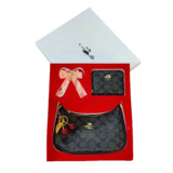 COACH New Cherry Set Crossbody Bag Fashion Versatile Gift Box
