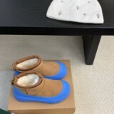 Wang Yibo's new super short mini couple winter heightening Tasman sheepskin fur all-in-one snow boots UGG