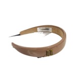 Miumiu Colorful Glossy Leather Light Luxury Hair Band Vintage Chic Hair Card French Ins Fashion Headband Hair Accessories Women