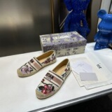 Dior 2025 Outdoor Linen Flat Mules