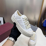GUCCI Foreign Trade New Sport Canvas Shoes Platform Boost Skate Shoes Preppy g White